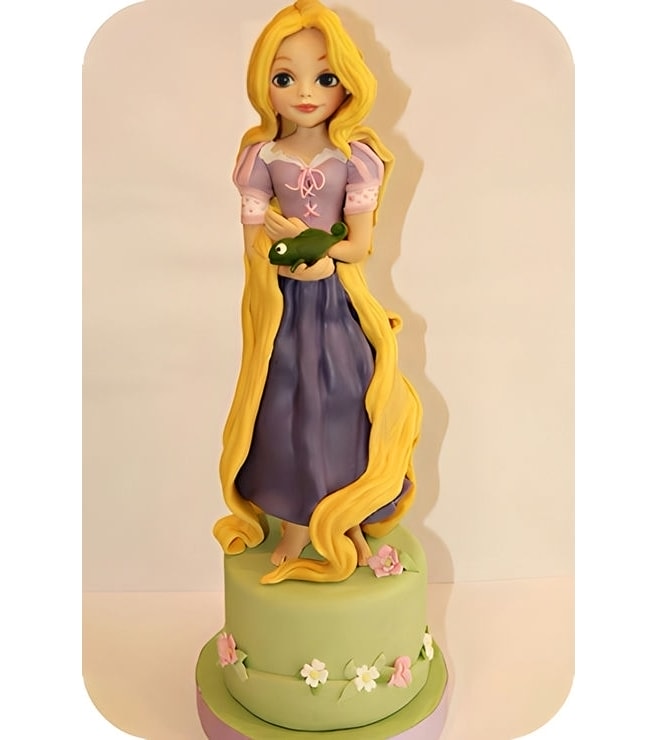 Rapunzel & Pascal 3D Cake, Rapunzel Cakes