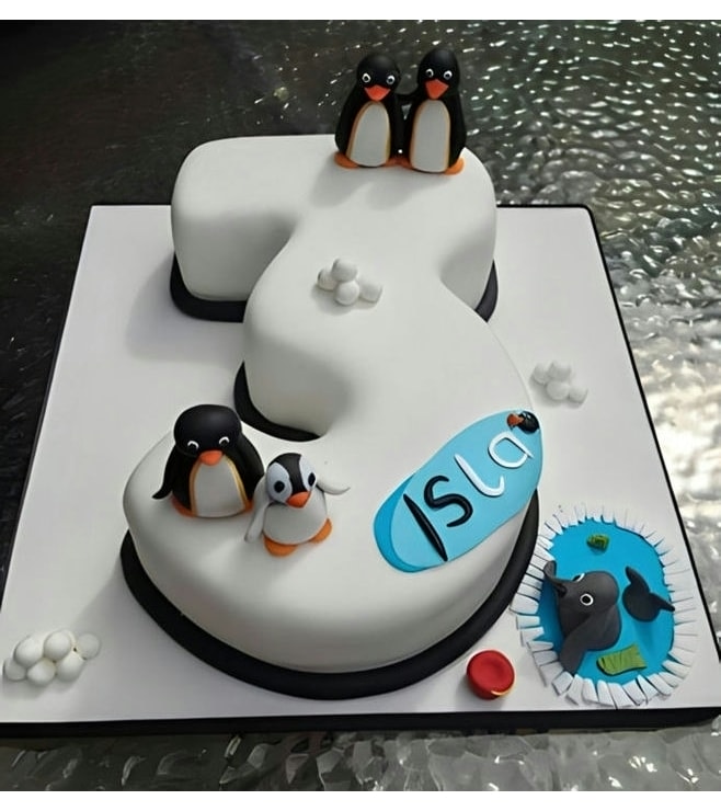 Pingu Number Cake, Occasion Cakes