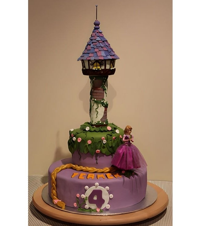 Rapunzel's Happily Ever After Tiered Cake