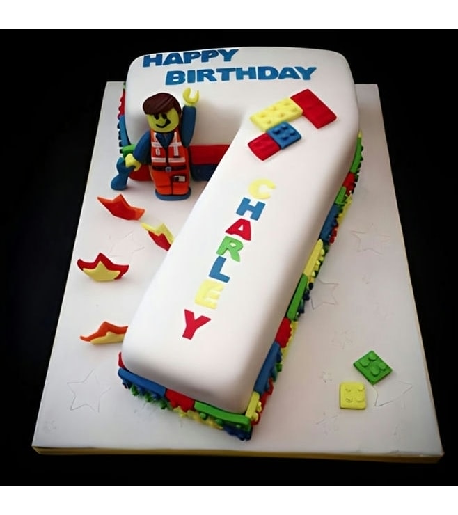 Lego Bob Number Cake