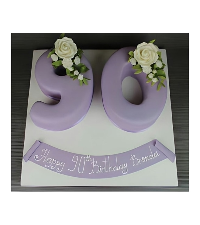 Elegance Defined Number Cake, Occasion Cakes