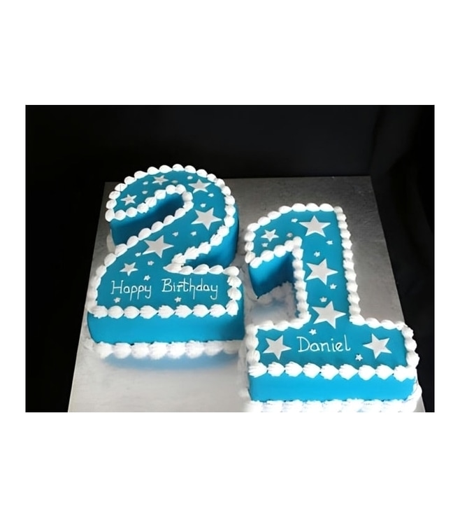 Starry Eyed Number Cake, Occasion Cakes
