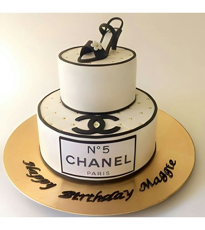 Chanel Shoe Lover's Tiered Cake, Chanel Cakes