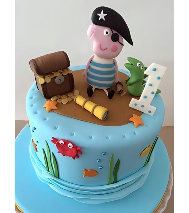 George Pig the Pirate Cake