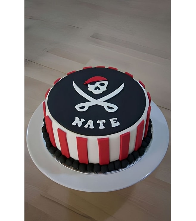Pirate Emblem Cake, Pirate Cakes