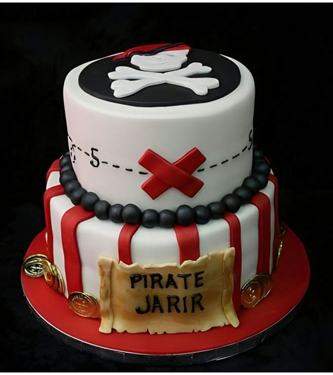 Follow the Map Pirate Cake 2