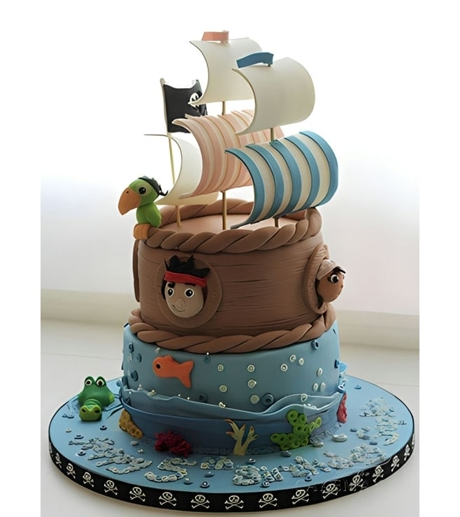 Bucky the Shop, Jake & Izzy Cake, Pirate Cakes