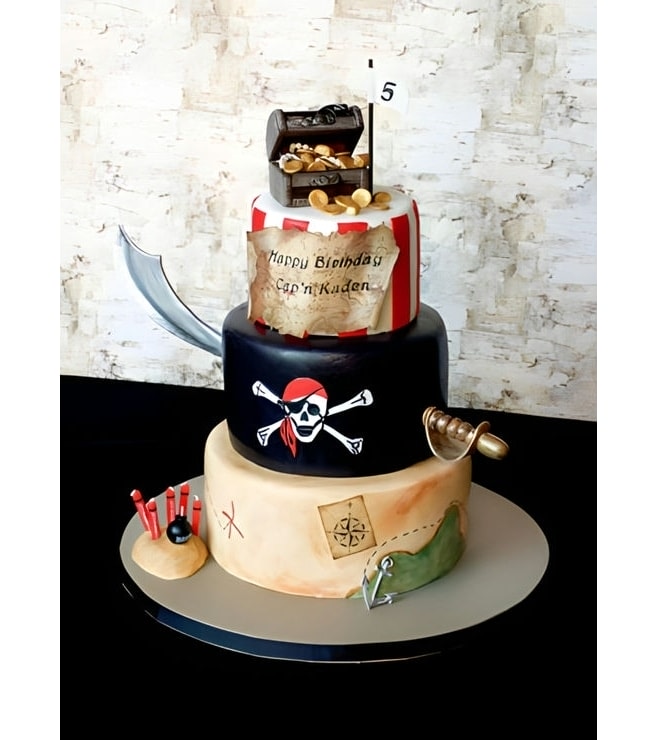 Walk the Plank Pirate Cake