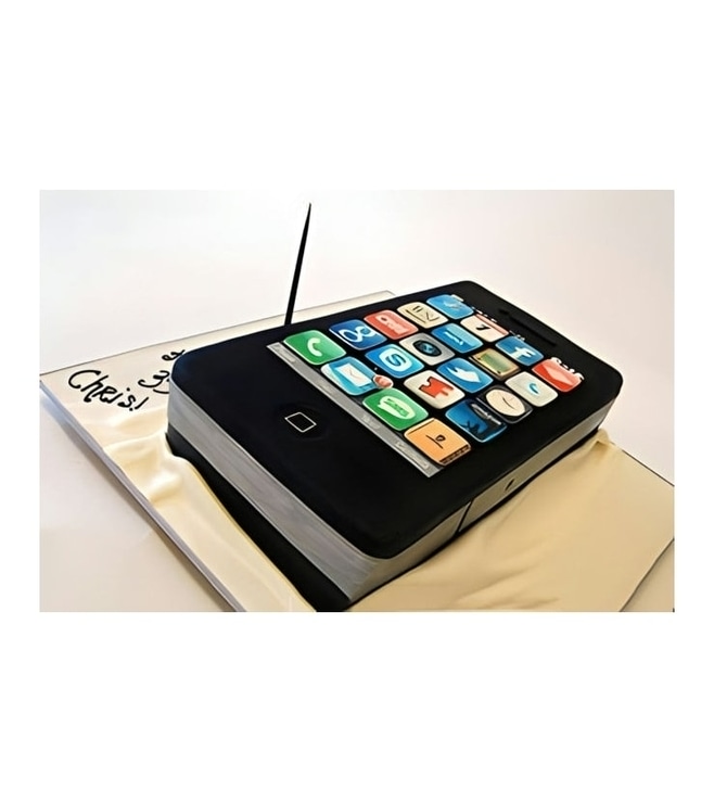 3D  Black iPhone Cake, Iphone Cakes