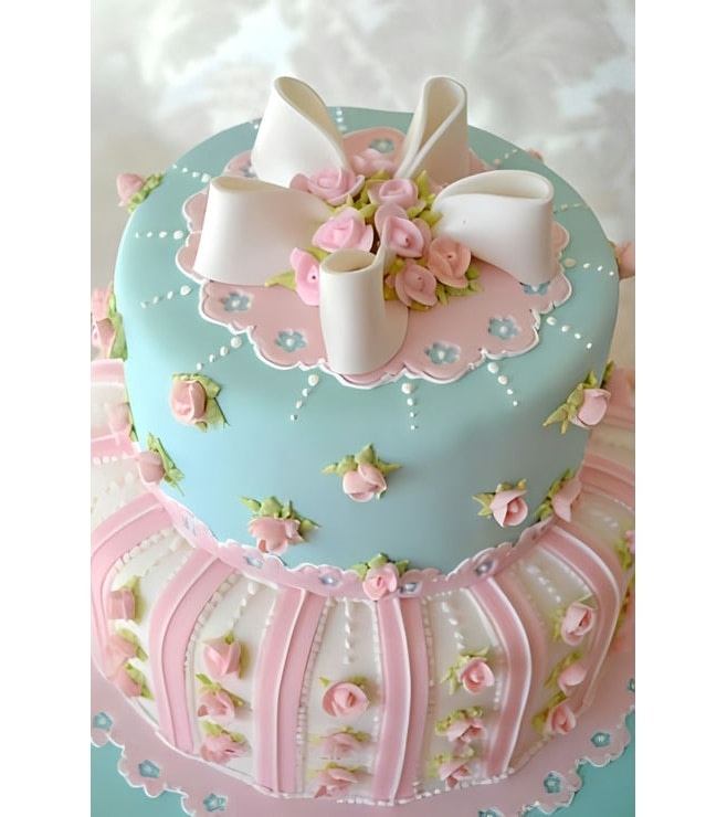 Victorian Charm Birthday Cake