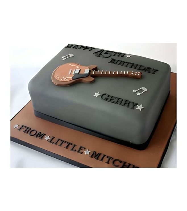 Seasoned Lead Guitar Cake, Cakes for Kids