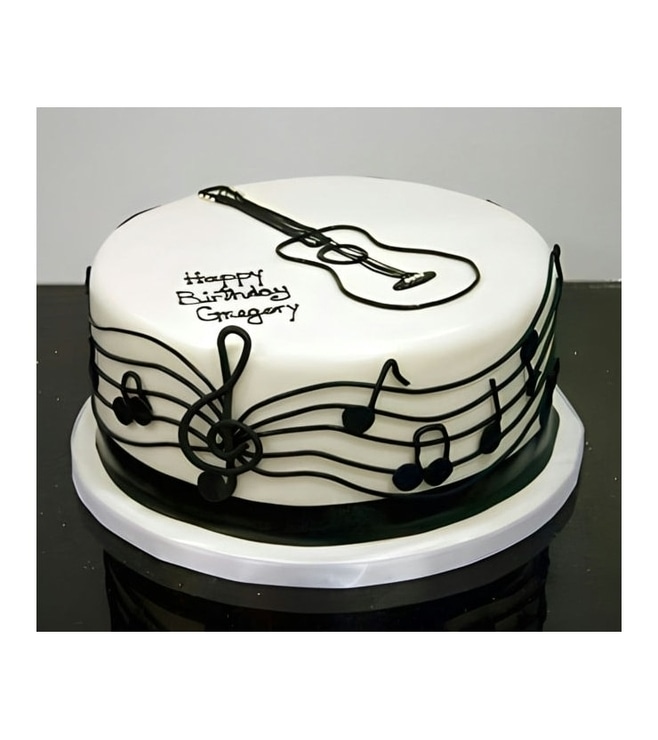 Guitar Maestro Birthday Cake, Boy