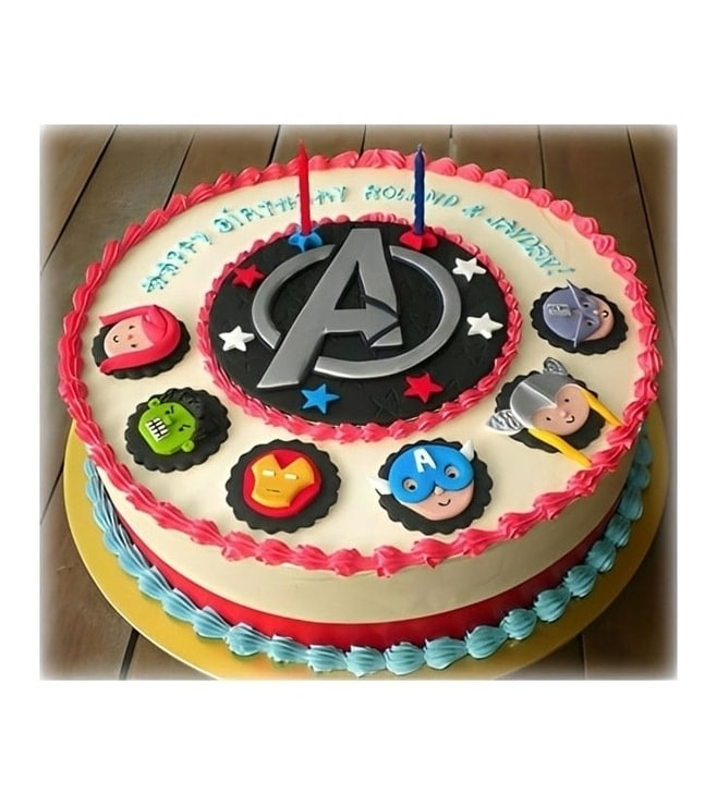 Mightiest Heroes Avengers Cake, Superhero Cakes