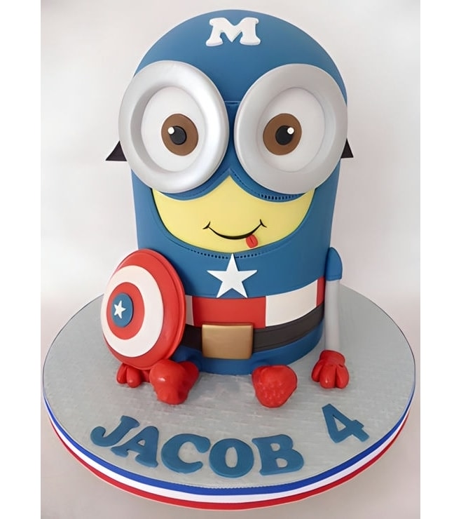 Captain America Minion Cake, Minion Cakes