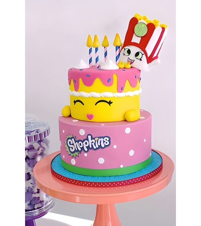 Wishes & Poppy Corn Birthday Cake