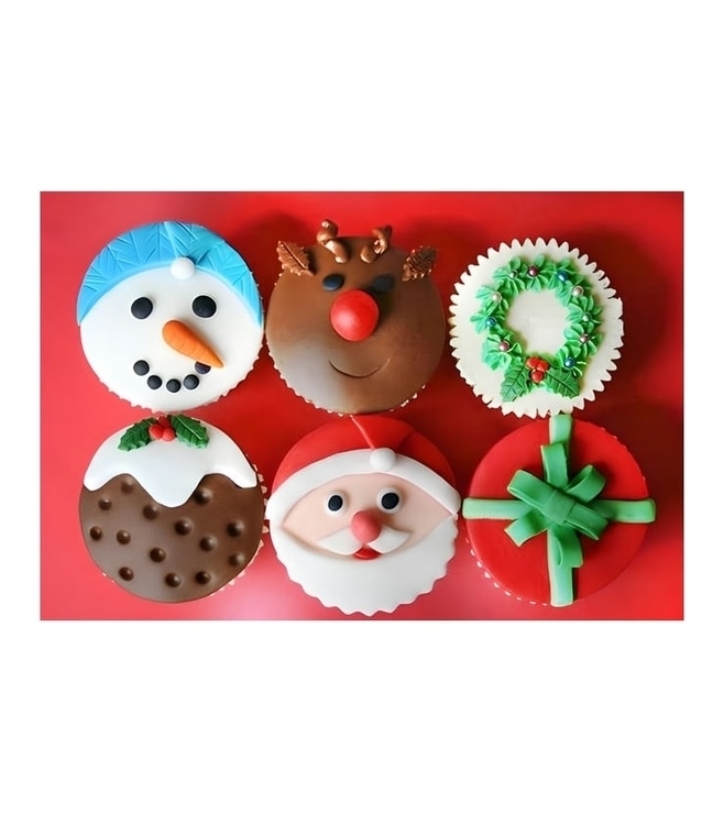 Dreams of Santa Half Dozen (6) Cupcakes