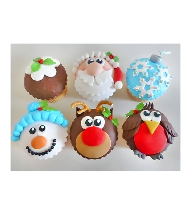 Rudolph's Christmas Dozen (12) Cupcakes