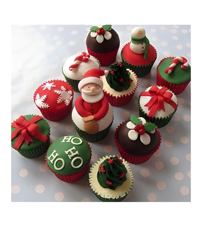 Santa's Christmas Miracle Dozen (12) Cupcakes