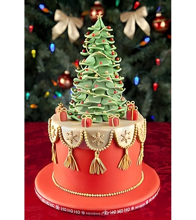 Christmas Tree 3D Cake