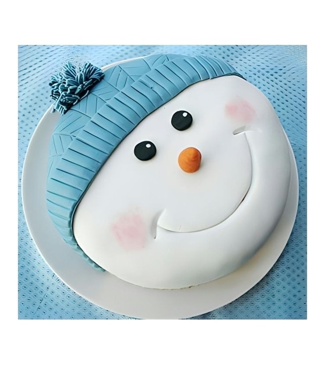 Jolly Snowman Cake