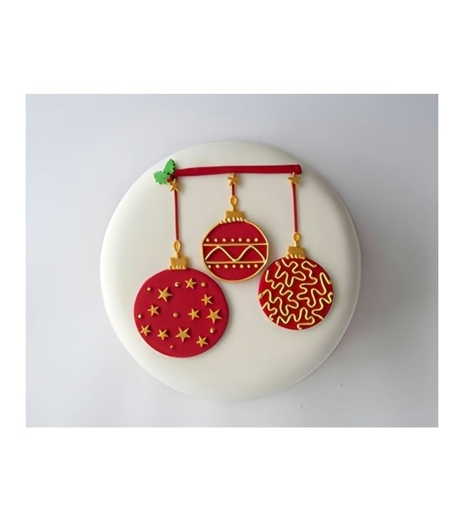 Christmas Baubles Cake, Christmas Cakes