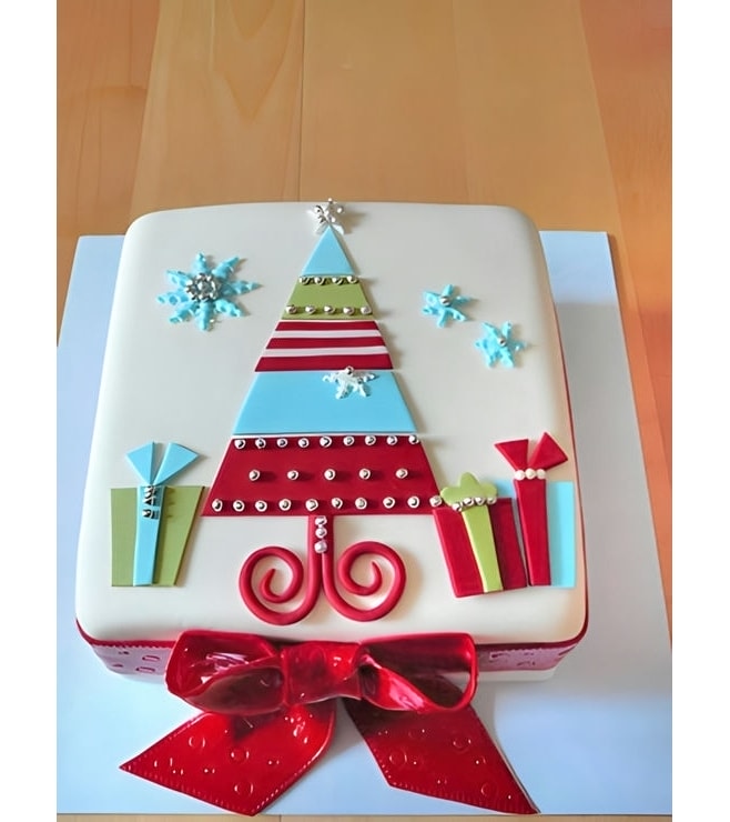 Starry Night Christmas Cake, Christmas Cakes