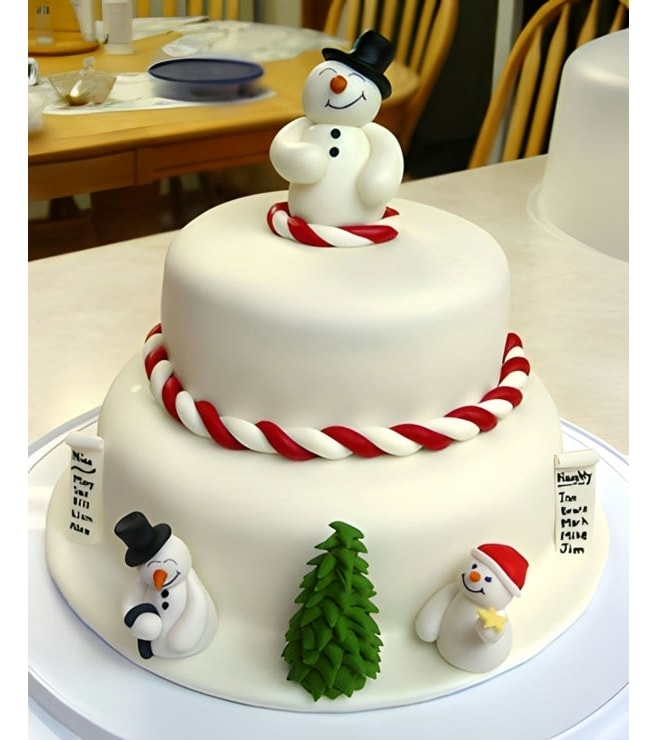 Frosty And Friends Snowman Cake, Christmas Cakes