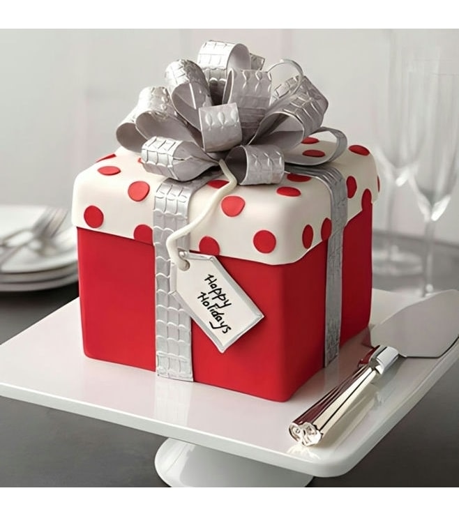 Just for You Christmas Gift Box Cake