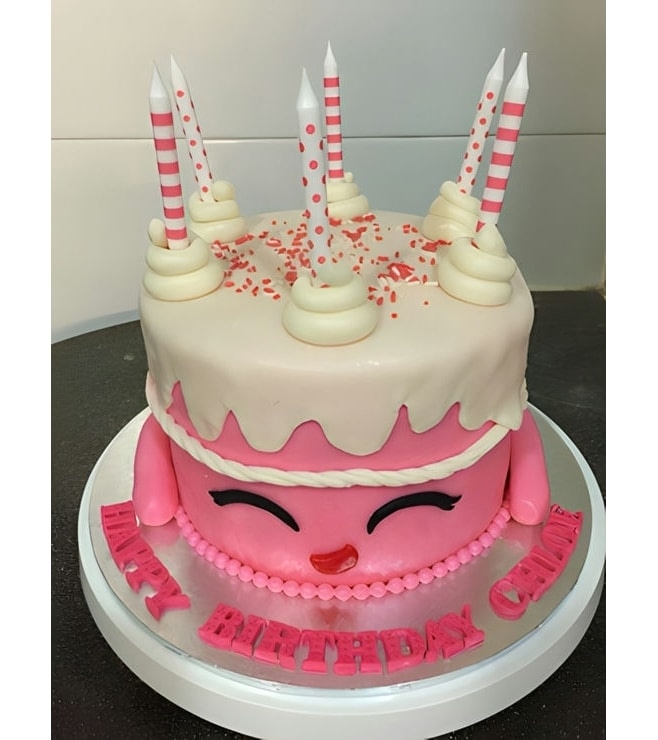 Pink Shopkins Wishes Cake, Shopkins Cakes