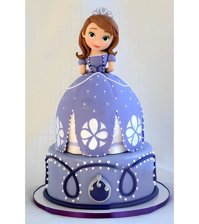 Sophia the First Lavender Dress Cake