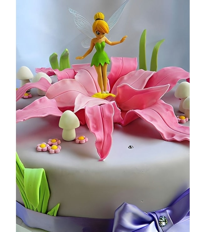 Tinkerbell Pink Bloom Cake, Tinkerbell Cakes