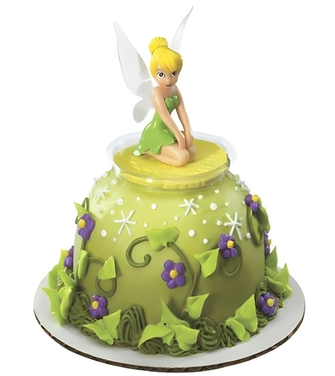 Tinkerbell Floral Dome Cake