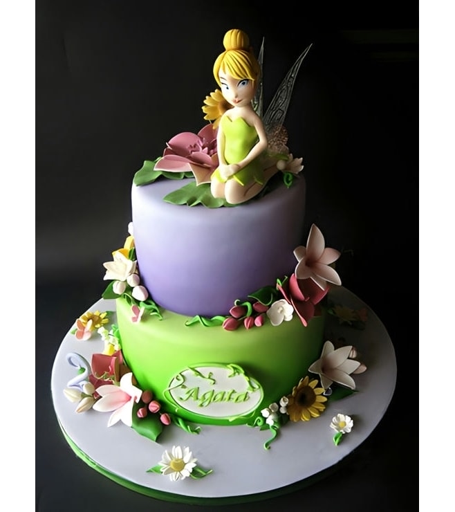 Tinkerbell Wildflower Birthday Cake