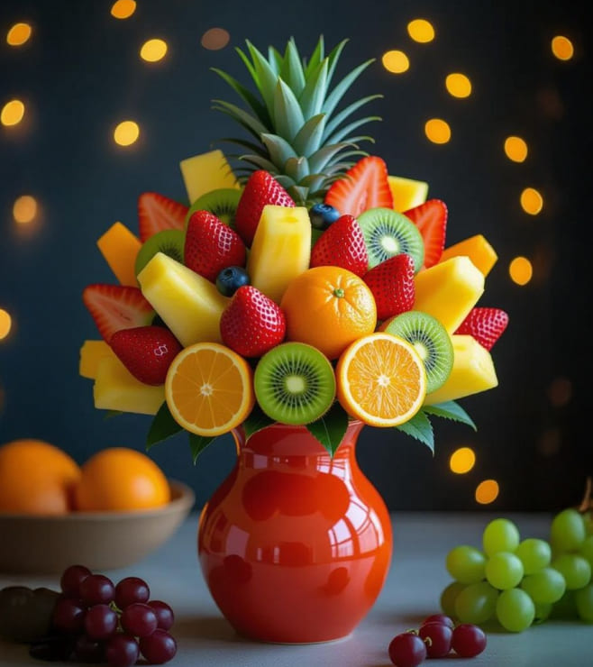 Abundance of Diwali Fruit Bouquet