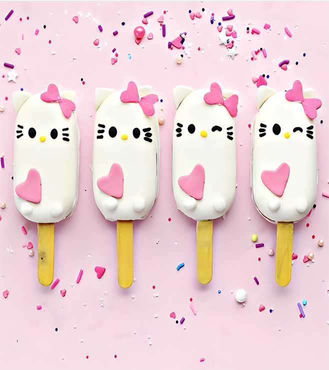 Adorable Hello Kitty Cakesicles