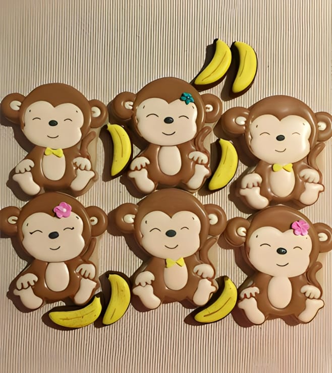 Adorable Monkey Cookies, Get Well