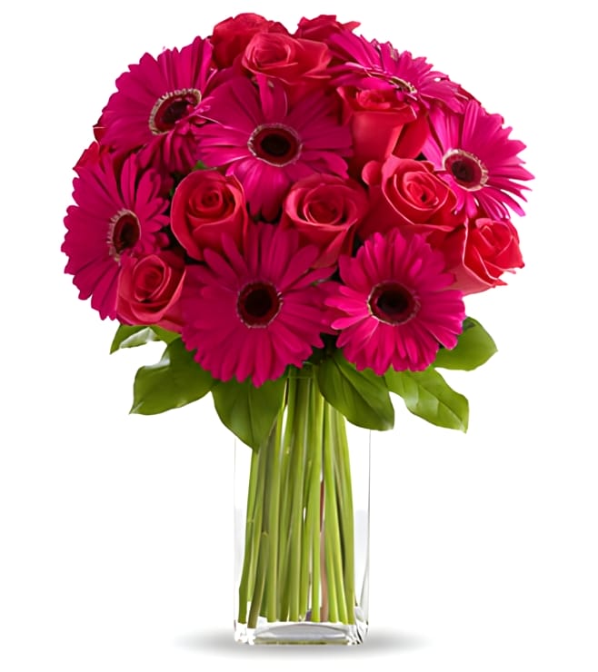 Adrenaline Blush Bouquet, Red