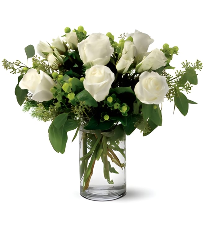 Alphine Roses, White