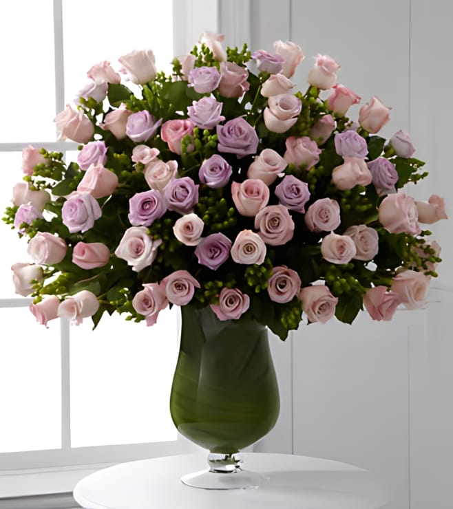 Applause Luxury Rose Bouquet, Purple