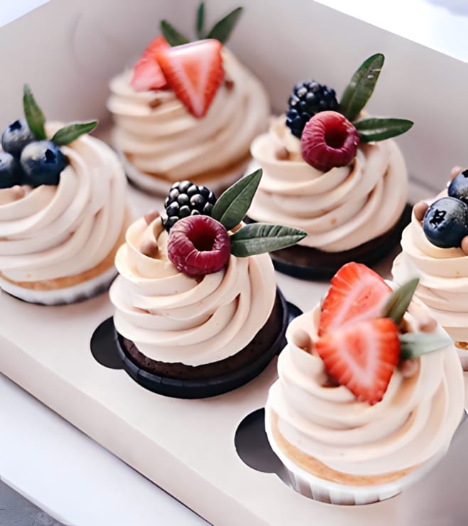 Berries On Top Cupcakes