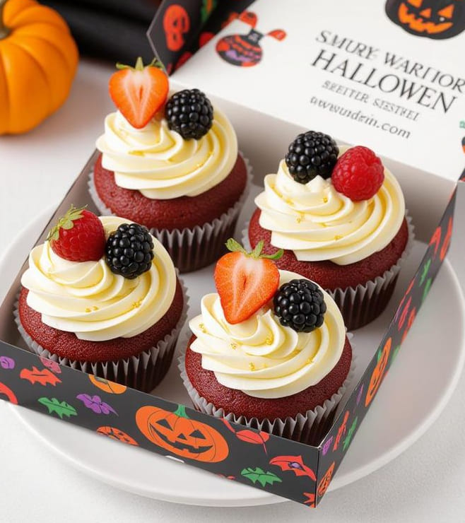 Berry Spell Velvet Cupcakes