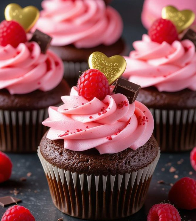 Berry Whirl Cupcakes