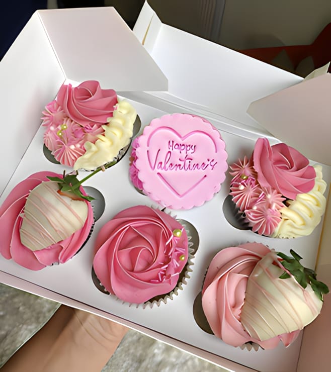 Berry Beloved Valentine's Cupcakes