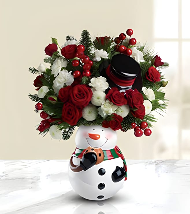 Blooming Snowman Bouquet