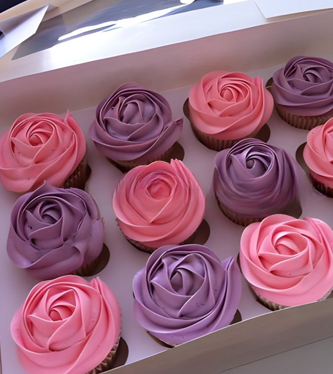 Blooming Swirls Cupcakes