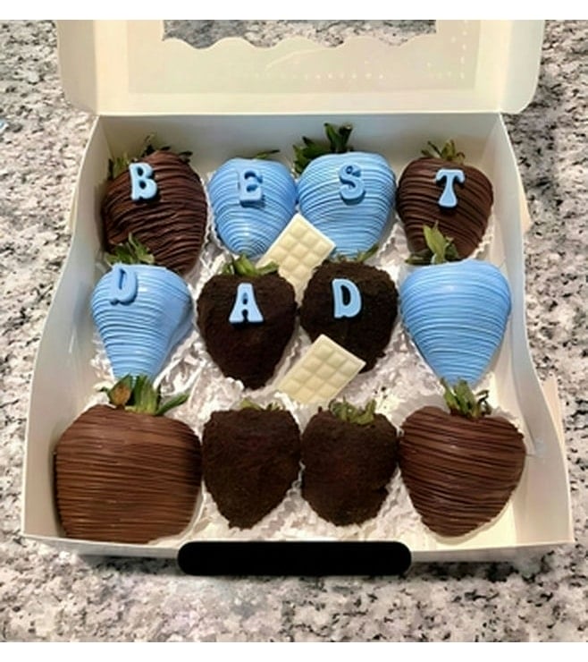 Blue Honor Dipped Strawberries