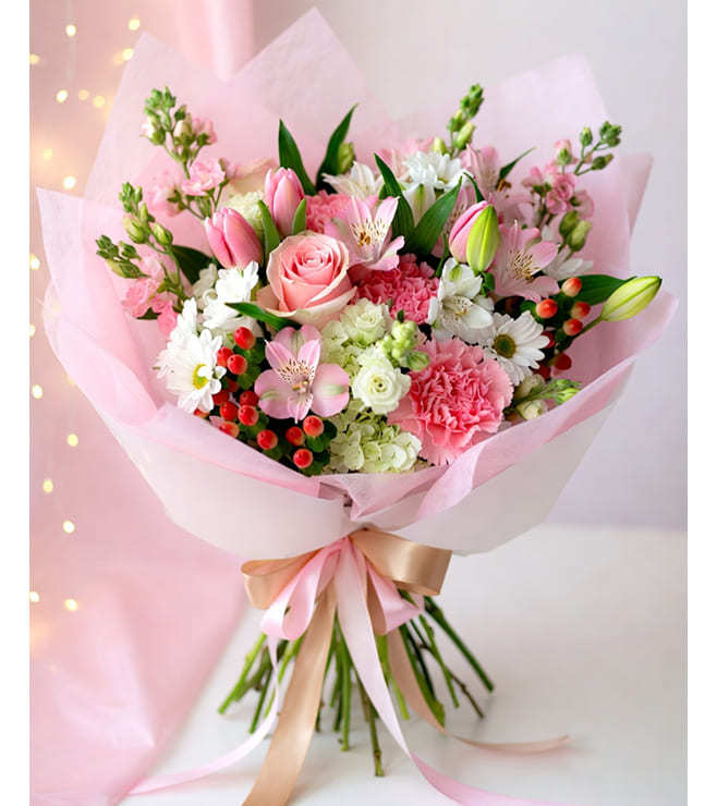 Blush Wonderland Bouquet, Christmas Gifts