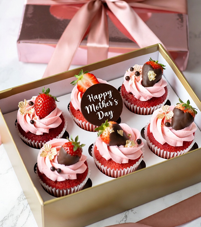 Blushing Bloom Cupcakes, Mother's Day