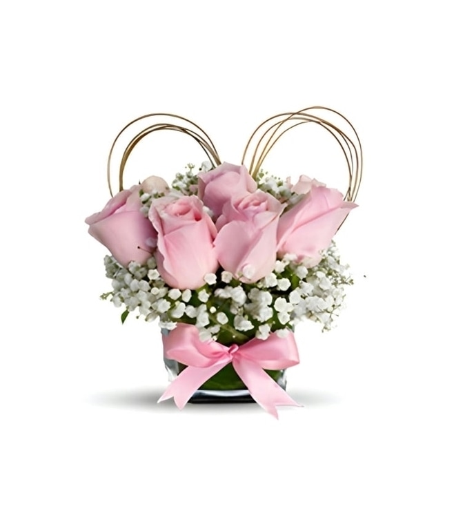 Blushing Pink Rose Bouquet