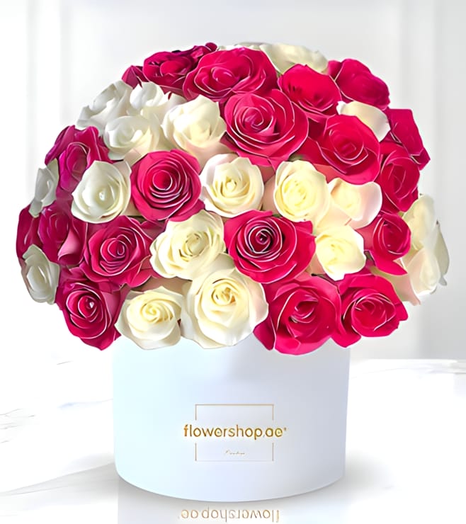 Breath of Love Rose Hatbox, Valentine Flowers